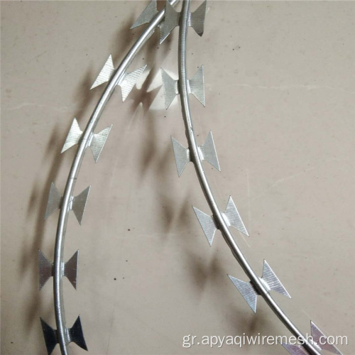 600mm πηνίο BTO-22 Hot Dip Galvanized Razor Wire